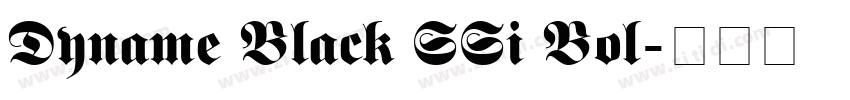 Dyname Black SSi Bol字体转换 Dyname Black SSi Bol字体转换